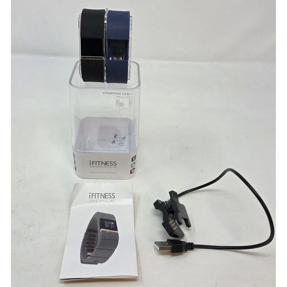 i Fitness Activity Tracker Watch android and iOS compatible + 2 Bands